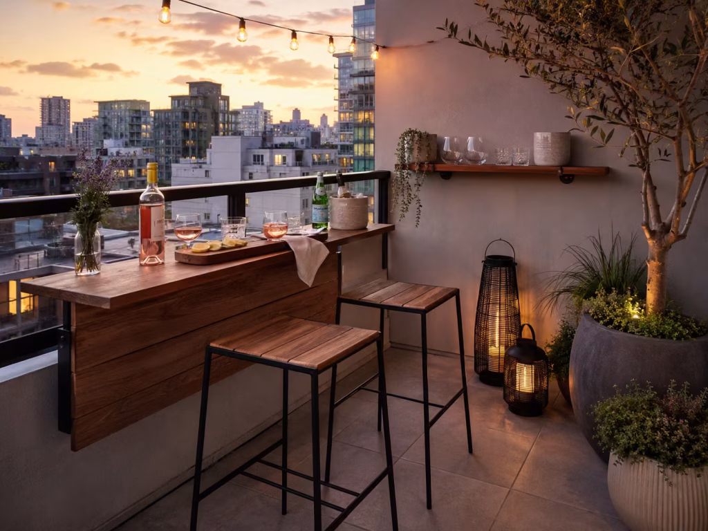 Add a Compact Outdoor Bar for Entertaining