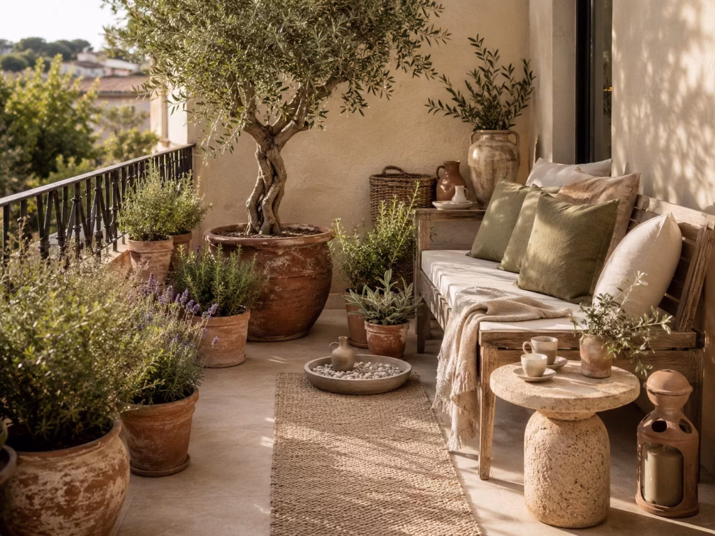 Bring Mediterranean Character Through Terracotta and Olive Trees